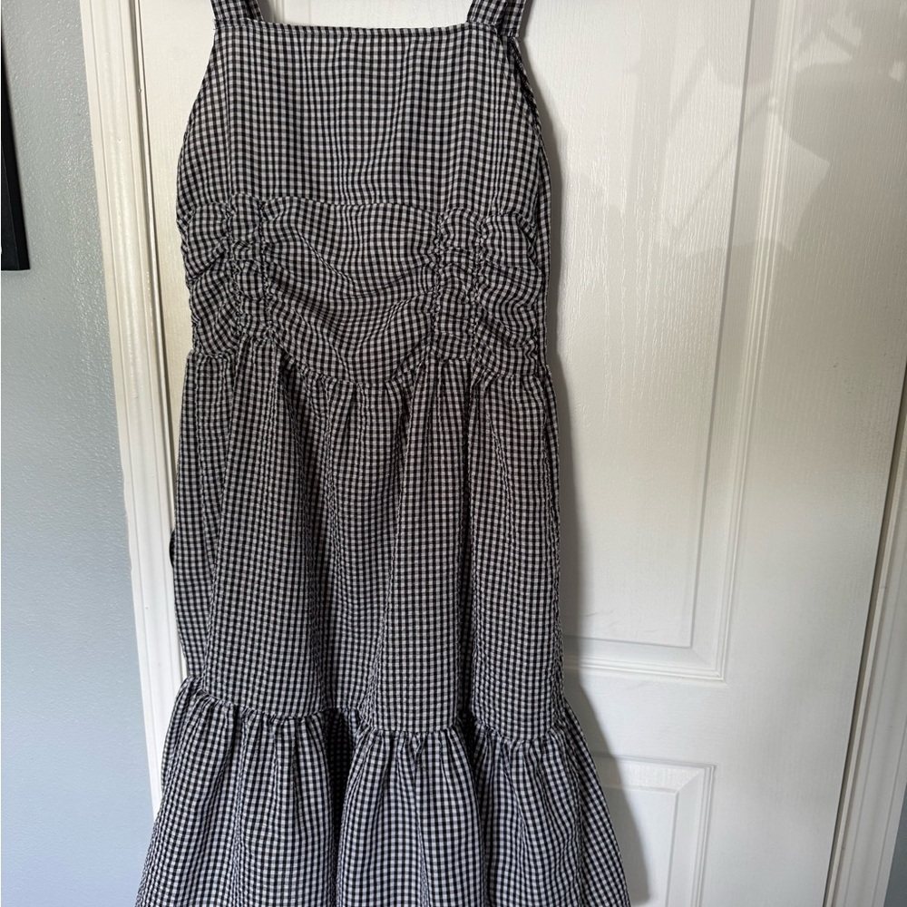 DAZY Black and White Gingham Dress